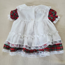 Load image into Gallery viewer, Vintage Frilly Plaid Dress 3-6 months
