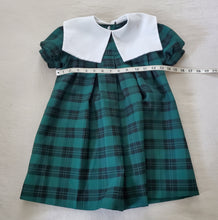 Load image into Gallery viewer, Vintage Green Tartan Plaid Dress 5t/6
