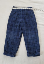 Load image into Gallery viewer, Vintage Blue/Black Plaid Pants 4t
