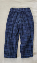 Load image into Gallery viewer, Vintage Blue/Black Plaid Pants 4t
