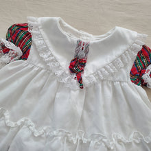 Load image into Gallery viewer, Vintage Frilly Plaid Dress 3-6 months
