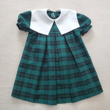 Load image into Gallery viewer, Vintage Green Tartan Plaid Dress 5t/6
