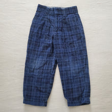 Load image into Gallery viewer, Vintage Blue/Black Plaid Pants 4t
