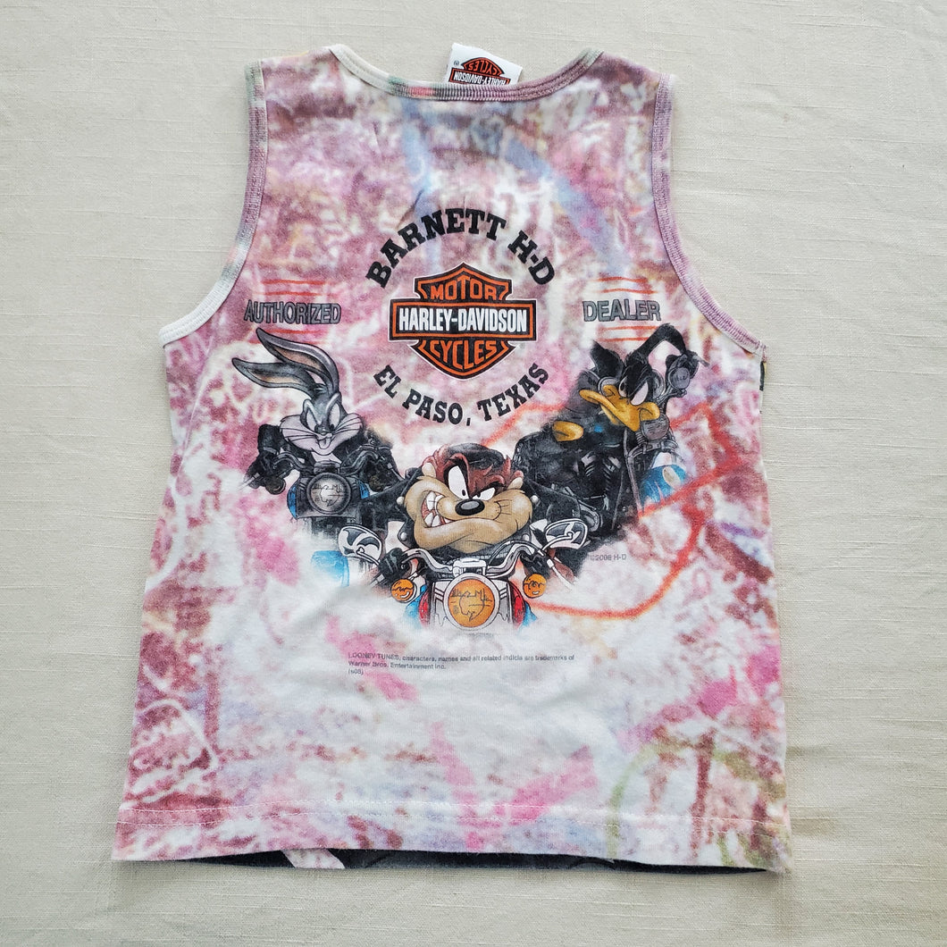 Y2k Harley Davidson Looney Tunes Tank Top 4t/5t