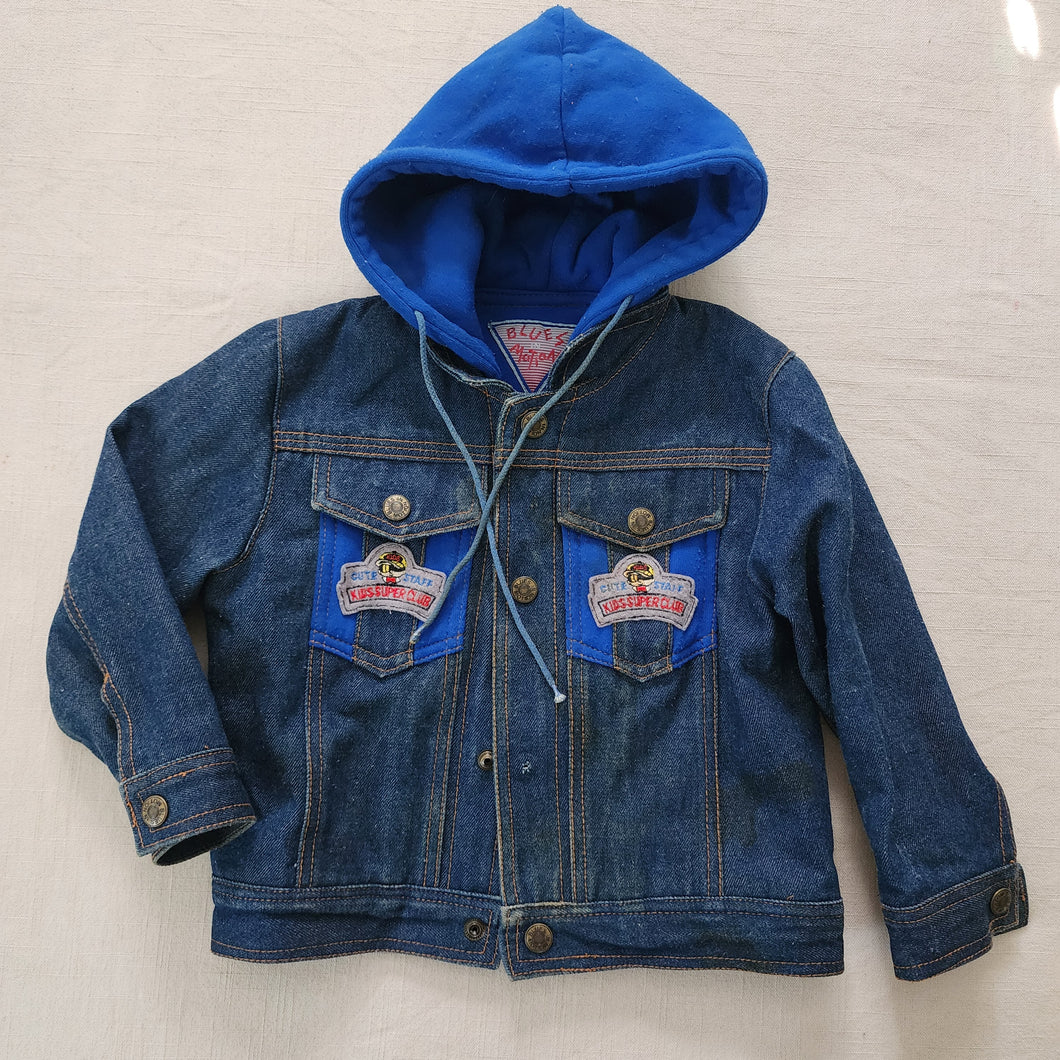 Vintage Hooded Jean Jacket 3t