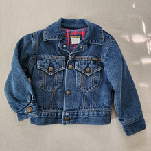 Load image into Gallery viewer, Vintage Oshkosh Flannel Lined Jean Jacket 2t
