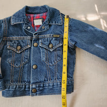 Load image into Gallery viewer, Vintage Oshkosh Flannel Lined Jean Jacket 2t
