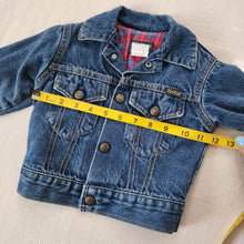 Load image into Gallery viewer, Vintage Oshkosh Flannel Lined Jean Jacket 2t
