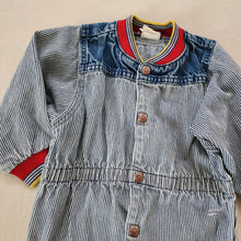 Load image into Gallery viewer, Vintage Levi&#39;s Striped Denim Bodysuit 2t/3t
