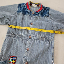 Load image into Gallery viewer, Vintage Levi&#39;s Striped Denim Bodysuit 2t/3t
