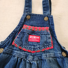 Load image into Gallery viewer, Vintage Oshkosh Denim Plaid Skirtall 2t/3t
