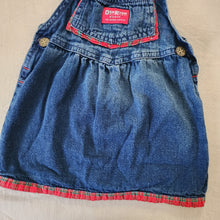 Load image into Gallery viewer, Vintage Oshkosh Denim Plaid Skirtall 2t/3t
