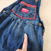 Load image into Gallery viewer, Vintage Oshkosh Denim Plaid Skirtall 2t/3t
