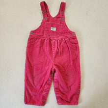 Load image into Gallery viewer, Y2k Oshkosh Pink Cord Overalls 18 months
