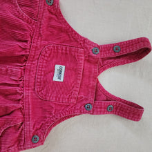 Load image into Gallery viewer, Y2k Oshkosh Pink Cord Overalls 18 months
