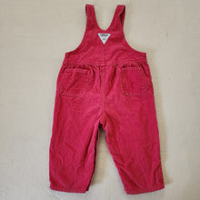 Load image into Gallery viewer, Y2k Oshkosh Pink Cord Overalls 18 months
