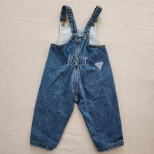 Load image into Gallery viewer, Vintage Deadstock Guess Leather Patch Overalls 6 months
