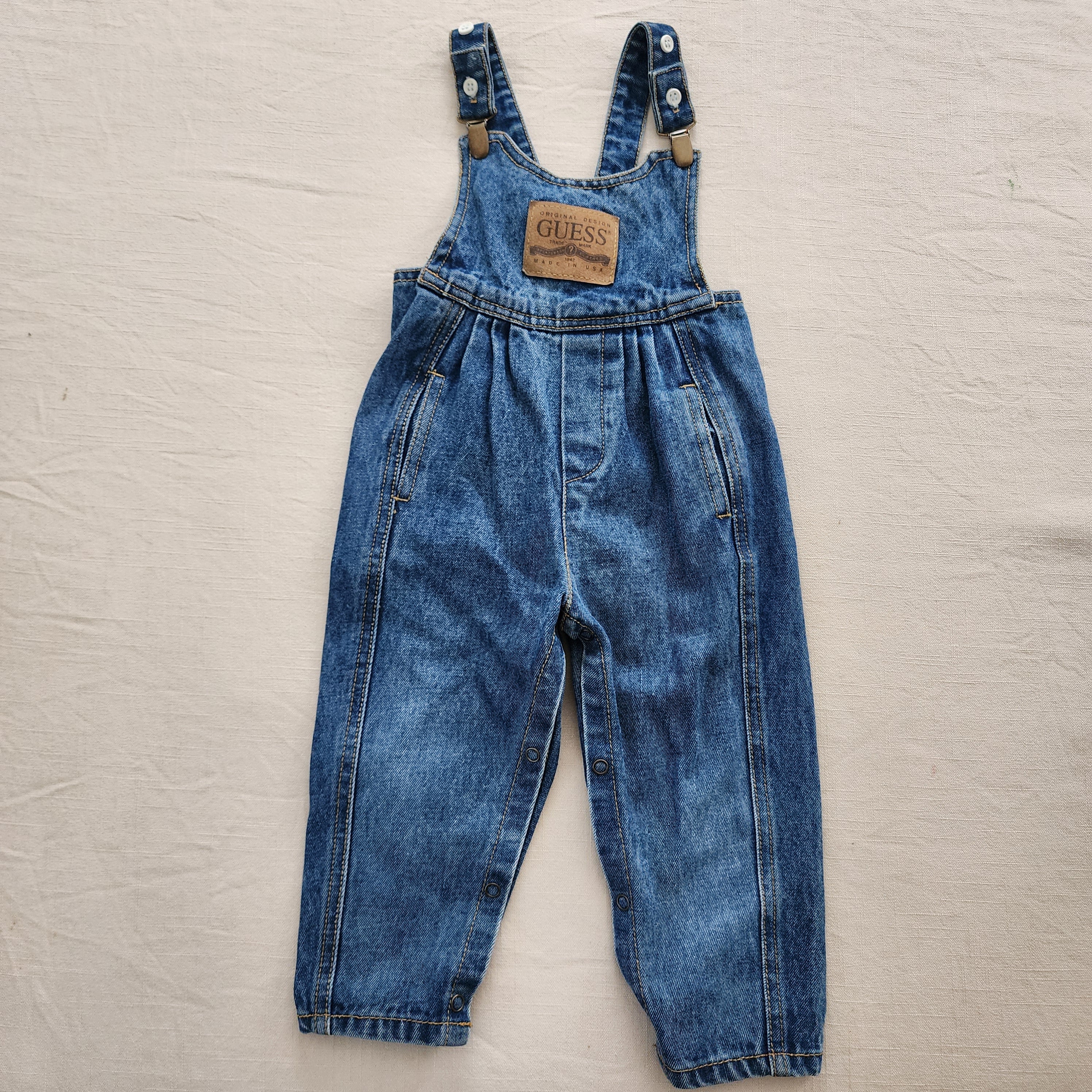 GUESS アメリカ古着キッズオーバーオール