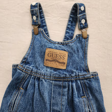 Load image into Gallery viewer, Vintage Guess Leather Patch Overalls 24 months
