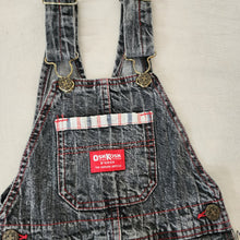 Load image into Gallery viewer, Vintage Oshkosh Faded Black Denim Overalls 5t
