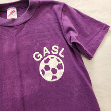 Load image into Gallery viewer, Vintage Soccer Purple Tee kids 6/7
