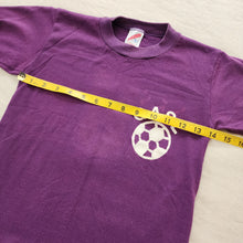 Load image into Gallery viewer, Vintage Soccer Purple Tee kids 6/7
