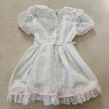 Load image into Gallery viewer, Vintage White Lace Dress 4t
