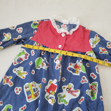 Load image into Gallery viewer, Vintage 70s School Kids Long Sleeve Dress 3t/4t
