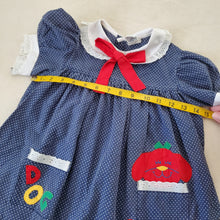 Load image into Gallery viewer, Vintage Dog Applique Dotted Dress 3t/4t
