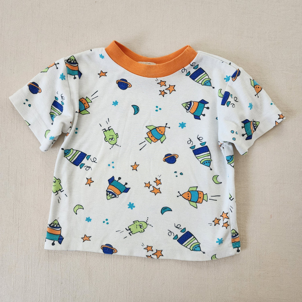 Vintage Spaceship Outer Space Tee 2t/3t