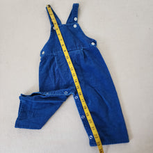 Load image into Gallery viewer, Vintage Royal Blue Overalls 6-9 months
