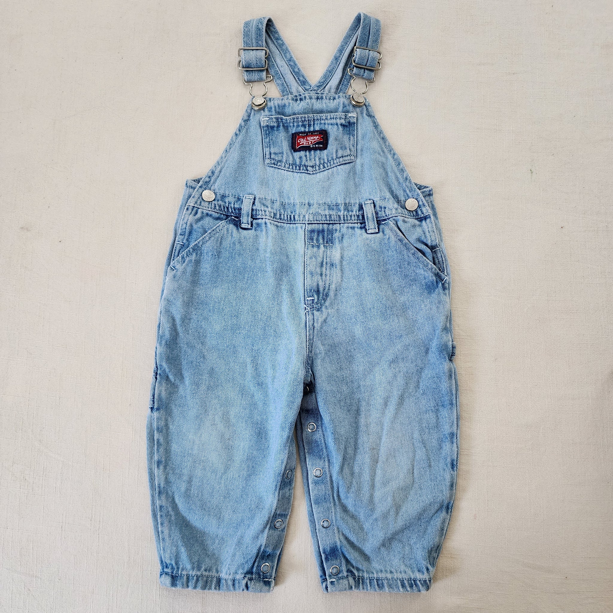 Vintage good Tow Away Zone Shortalls Sz 2-3T