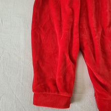 Load image into Gallery viewer, Vintage Red Velour Bodysuit 12 months
