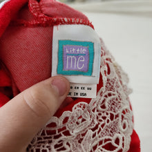 Load image into Gallery viewer, Vintage Red Velour Bodysuit 12 months
