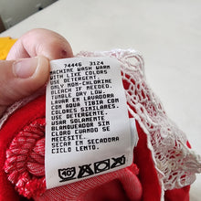 Load image into Gallery viewer, Vintage Red Velour Bodysuit 12 months
