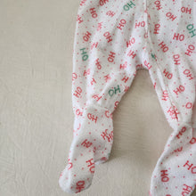 Load image into Gallery viewer, Vintage Reindeer Christmas Footed PJs 12-18 months
