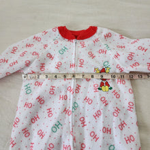 Load image into Gallery viewer, Vintage Reindeer Christmas Footed PJs 12-18 months
