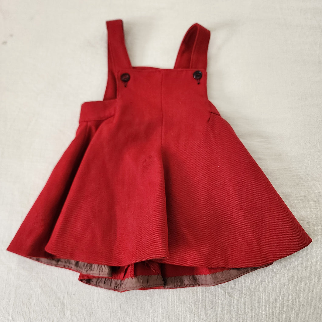 Vintage Red Layering Dress 18-24 months