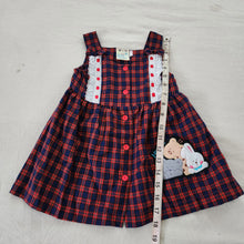 Load image into Gallery viewer, Vintage Plaid Animals Dress 2t
