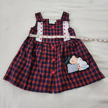 Load image into Gallery viewer, Vintage Plaid Animals Dress 2t
