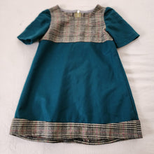 Load image into Gallery viewer, Vintage Green &amp; Plaid Dress 4t
