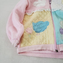 Load image into Gallery viewer, Vintage Bird Fence Pastel Sweater 12-18 months
