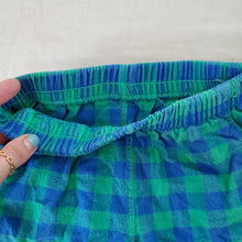 Load image into Gallery viewer, Vintage Blue/Green Gingham Pants 12 months *flaw
