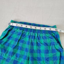 Load image into Gallery viewer, Vintage Blue/Green Gingham Pants 12 months *flaw
