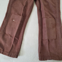 Load image into Gallery viewer, Vintage 70s Brown Flared Pants 4t/5t *flaw
