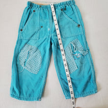 Load image into Gallery viewer, Vintage 70s Turquoise Pants 2t *flaw
