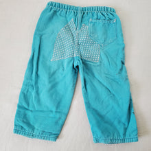 Load image into Gallery viewer, Vintage 70s Turquoise Pants 2t *flaw
