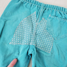 Load image into Gallery viewer, Vintage 70s Turquoise Pants 2t *flaw
