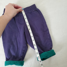 Load image into Gallery viewer, Vintage Purple/Green Sweatpants 12-18 months
