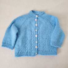 Load image into Gallery viewer, Vintage Blue Knit Cardigan 2t
